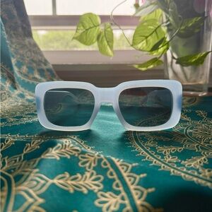 Stylish Blue Square Sunglasses